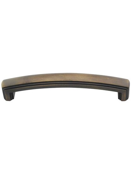 Delgado Cabinet Pull - 5 inch Center-to-Center in Antique Brushed Satin Brass.